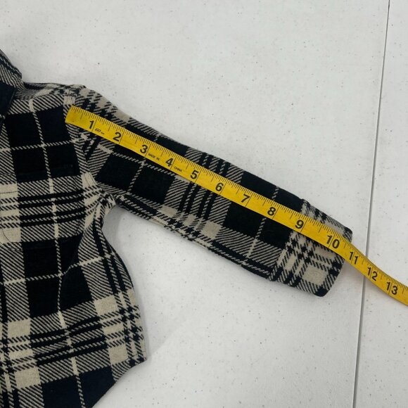 Quince Baby Boys 12-18 Months Long Sleeve Button Up Shirt Jacket Cozy Plaid - Picture 8 of 9